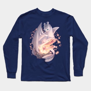 Light Fury & Magic Crystals (How to Train Your Dragon 3) Long Sleeve T-Shirt